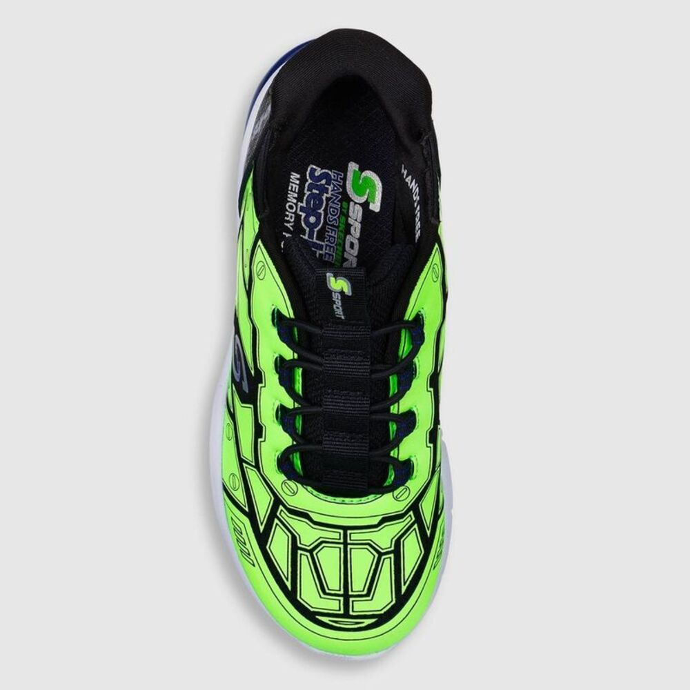 S SPORT BY SKECHERS -  Kids Boys Step-Ins Slip On Sne Green - Picture 3 of 4